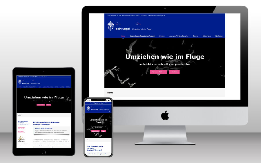 Günstiges Webdesign - Kundenwebsite Spedition